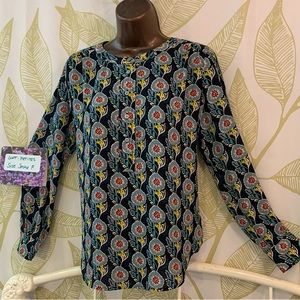 LOFT Petites - Size SmallP Sheer floral long sleeve